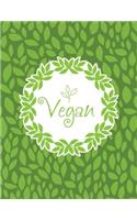 Vegan: Pretty Bullet Composition Book - 150-Page(Vegan Composition Books)