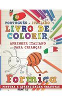 Livro de Colorir Português - Italiano I Aprender Italiano Para Crianças I Pintura E Aprendizagem Criativas