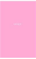 Goals: Daily Goal Setting Journal for Productivity and List Accomplishment Soft Pink