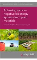 Achieving Carbon-Negative Bioenergy Systems from Plant Materials