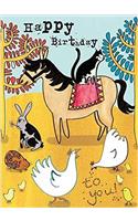 Happy Birthday Colouring: Pets