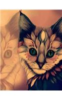 Kitten Notebook: 8.5 X 11 202 College Ruled Pages