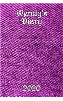 Wendy's Diary: Purple Rose - Bespoke, personalised desk diary. Contact us if you would like your own image and name on a notepad