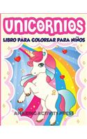 Unicornios Libro Para Colorear Para Niños Edades 4-8