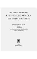Die evangelischen Kirchenordnungen des XVI. Jahrhunderts