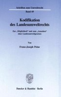 Kodifikation Des Landesumweltrechts