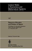 Resource Allocation and Division of Space