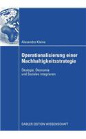 Operationalisierung Einer Nachhaltigkeitsstrategie