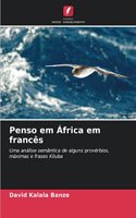 Penso em África em francês