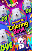 Samoyed dog coloring book