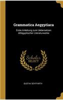 Grammatica Aegyptiaca: Erste Anleitung zum Uebersetzen Altägyptischer Literaturwerke