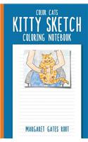 Kitty Sketch Coloring Notebook