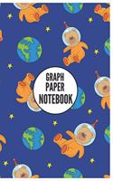 Graph Paper Notebook: Great Galaxy Notebook/Journal for Adults And Children To Creating Design And Plans (6x9 Inch. 15.24x22.86 cm.) Graph Paper 5x5 120 Pages (ORANGE&BLA