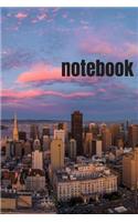 Notebook: A cool San Francisco Cover Notebook / Journal / Planner - 6x9 - 120 Pages - Wide Ruled Line Paper