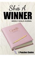She's a Winner Weekly Goal Journal