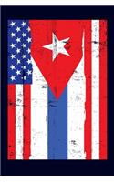 Cuban American Flag Notebook