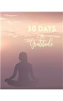 30 Days of Gratitude: A Simple Guided Journal Notebook for Adults and Adolescents