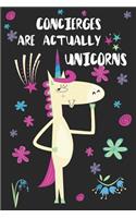 Concierges Are Actually Unicorns: Blank Lined Notebook Journal