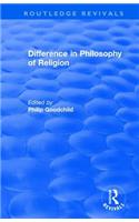 Difference in Philosophy of Religion