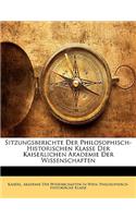 Sitzungsberichte Der Philosophisch-Historischen Klasse Der Kaiserlichen Akademie Der Wissenschaften