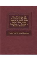 The Working of Greenstone by the Maoris