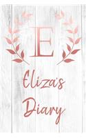Eliza's Diary: Personalized Diary for Eliza / Journal / Notebook - E Monogram Initial & Name - Great Christmas or Birthday Gift