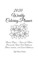 2020 Weekly Coloring Planner