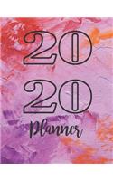 2020 Planner: Custom Design Colorful 2020 Planner Dated Journal Notebook Organizer Gift - Daily Weekly Monthly Annual Activities Calendars Notes To Do Lists - 130