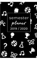 Semester Planer 2019 / 2020: A5 Coole Geschenkidee KALENDER zum Studium - Notizbuch für Studenten - Studienbeginn - Erstes Semester - Pruefung - Geburtstag - Terminkalender