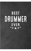 Best Drummer Ever: Blank Lined Journal Notebook Appreciation Thank You Gift