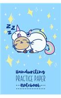 Handwriting Practice Paper Notebook