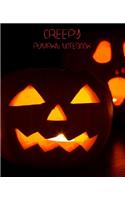 Creepy Notebook Collection: Looking for the perfect CREEPY or HORROR themed Notebook/Composition Book for yourself or for a friend. Try our new collection of Creepy Notebooks f