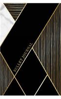 Bullet Journal: Marble + Gold Trendy Journal - 120-Page 1/2 Inch Dot Grid Notebook- 6 X 9 Marble & Gold Perfect Bound Softcover