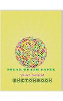 Polar Graph Paper 1/5 inch centered sketchbook