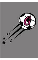G Monogram Initial Soccer Journal