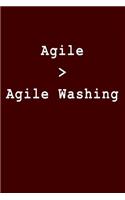 Agile > Agile Washing