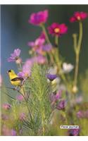 Floral Journal - Flower And Bird - (Unruled)