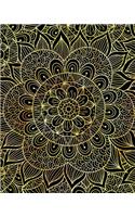 Journal Notebook Mandala Pattern 11: 172 Page Blank Journal 8 x 10 Size, Unlined For Journaling, Writing, Planning or Doodling.(94 Artsy Plain Journals)