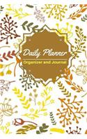 Daily Planner Organizer and Journal: Schedule Organizer Logbook and Journal Notebook Planner, Keep Tracker of Your Activities 150 Pages 6x9 Inches