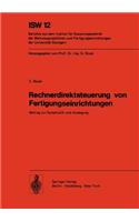 Rechnerdirektsteuerung Von Fertigungseinrichtungen