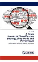 A Firm's Resources, Diversification Strategy, Entry Mode and Performance