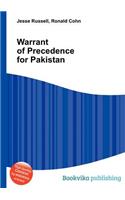 Warrant of Precedence for Pakistan