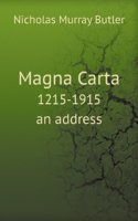 Magna Carta, 1215-1915 an address