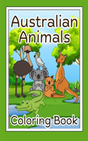 Australian animals coloring Book.