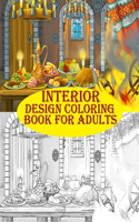 Interior Design Coloring Book For Adults