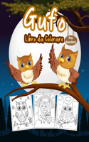 Gufo Libro da Colorare per Bambini