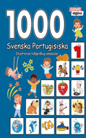 1000 Svenska Portugisiska Illustrerad tvåspråkig vokabulär (Svartvitt utgåva): Swedish Portuguese language learning