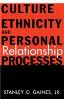 Culture, Ethnicity, and Personal Relationship Processes