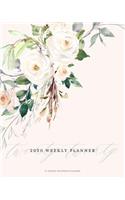 2020 Weekly Planner 12-Month Splendid Planner: Blush Romantic Floral Bouquet Weekly & Monthly Dated Calendar Organizer with To-Do's, Checklists, Notes and Goal Setting Pages
