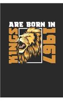 Kings Are Born In 1967: Dotted Bullet Notebook - Birthday Gift or Anniversary Gift Idea